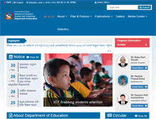 Tablet Screenshot of doe.gov.np